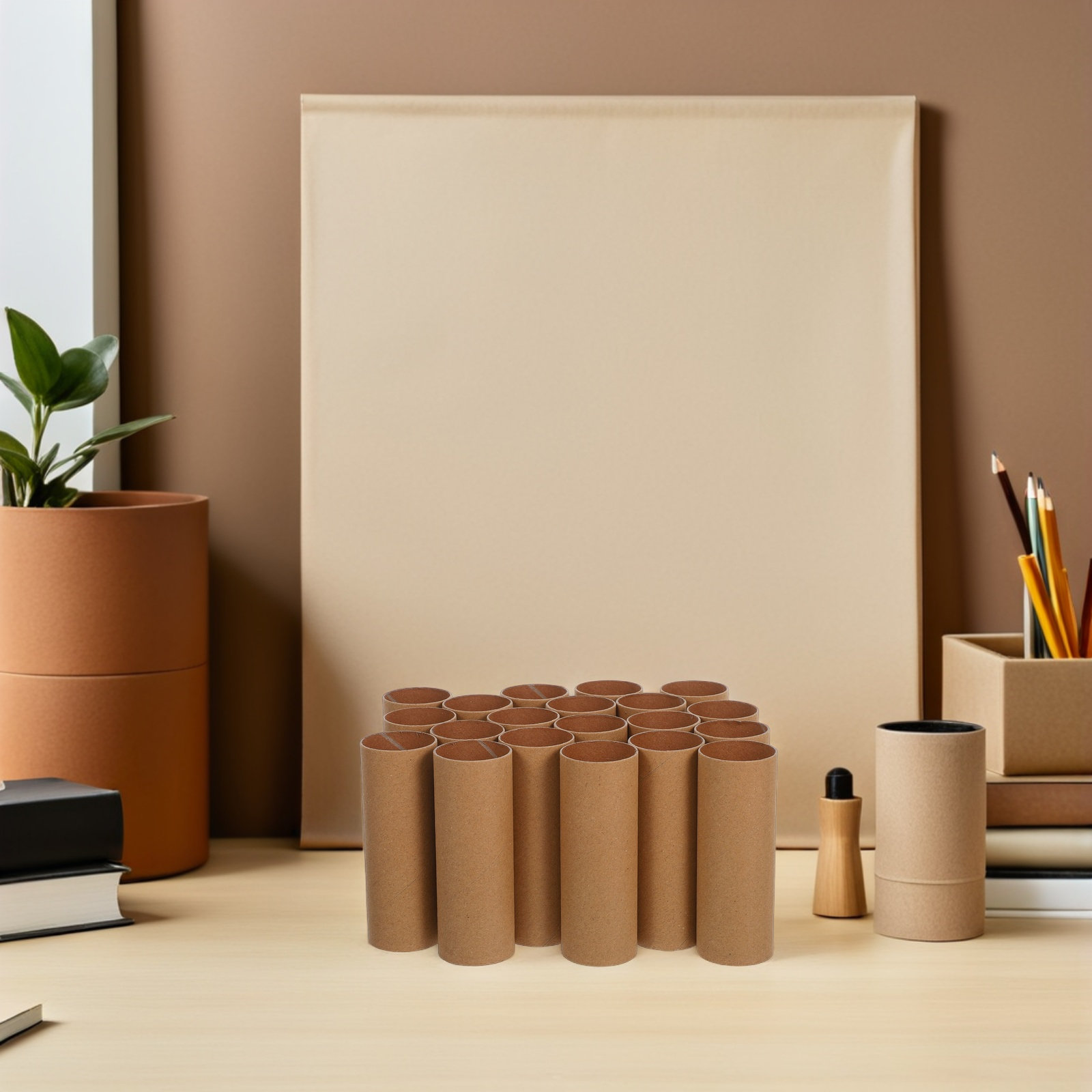 30個入り、段ボール製の筒型クラフト素材。丸い紙製の筒状で、 - Art Craft Cardboard のレビューと価格
