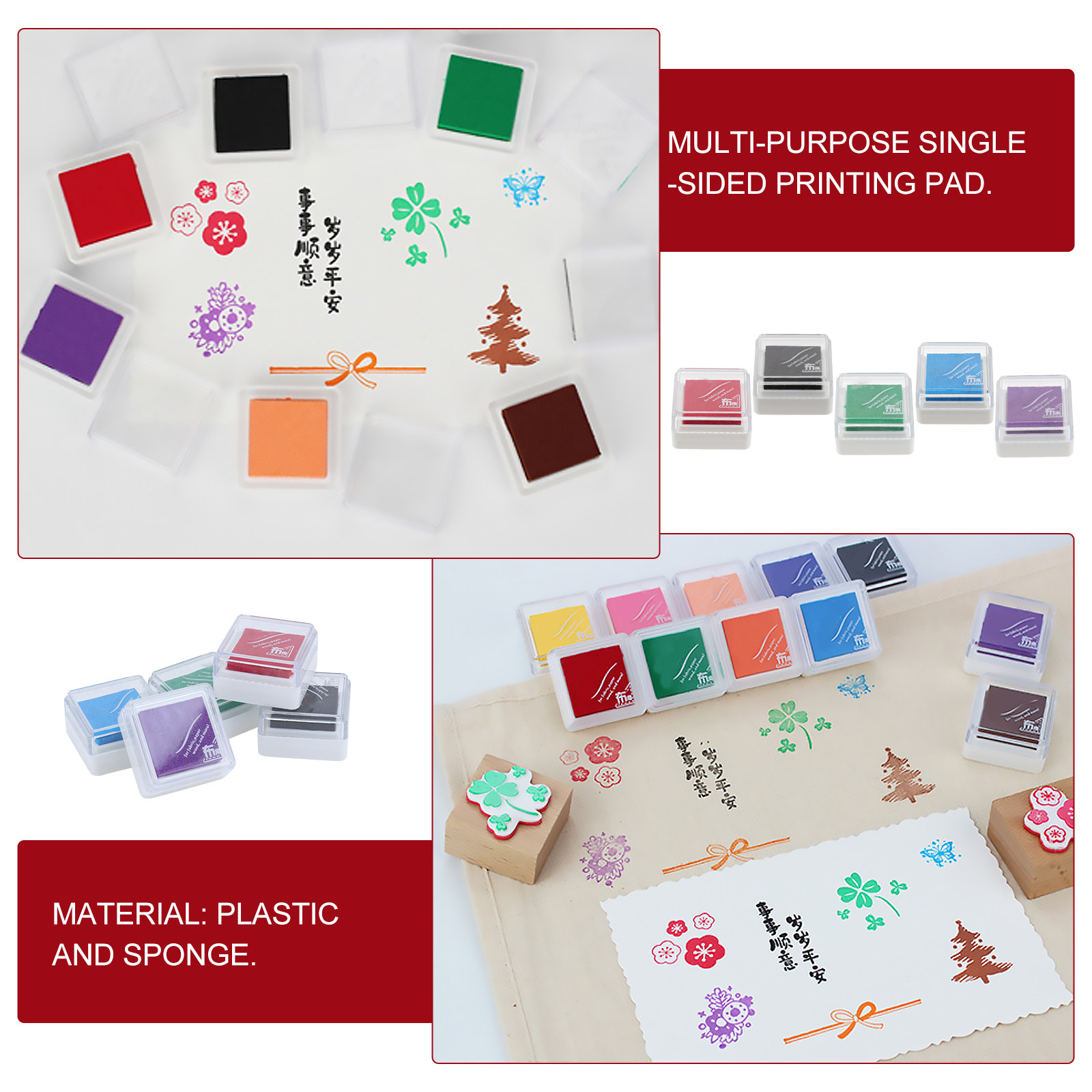 速乾インクスタンプパッド5個セット。子供向けの指絵、DIYク - Art And Craft For Nursery のレビューと価格