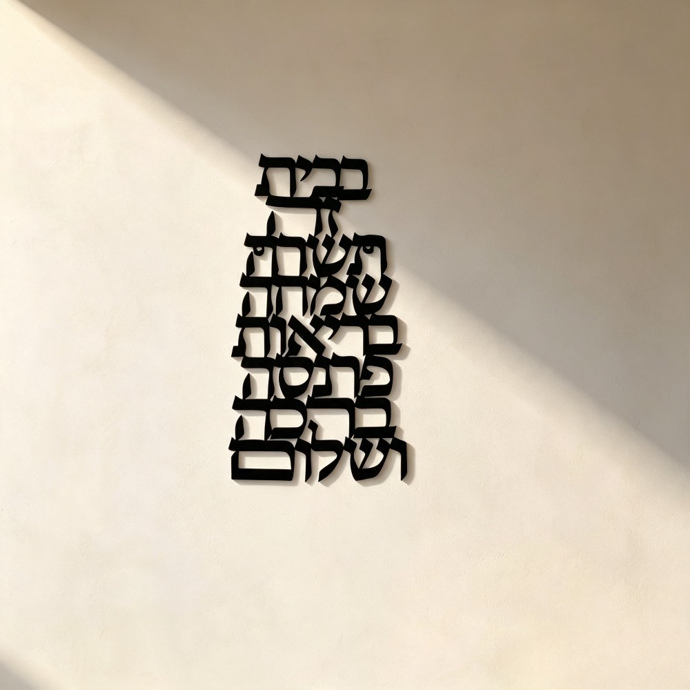 CIFBUY 鉄製ウォールアート ヴィンテージヘブライ書道  - Art & Craft Paper For Kids のレビューと価格